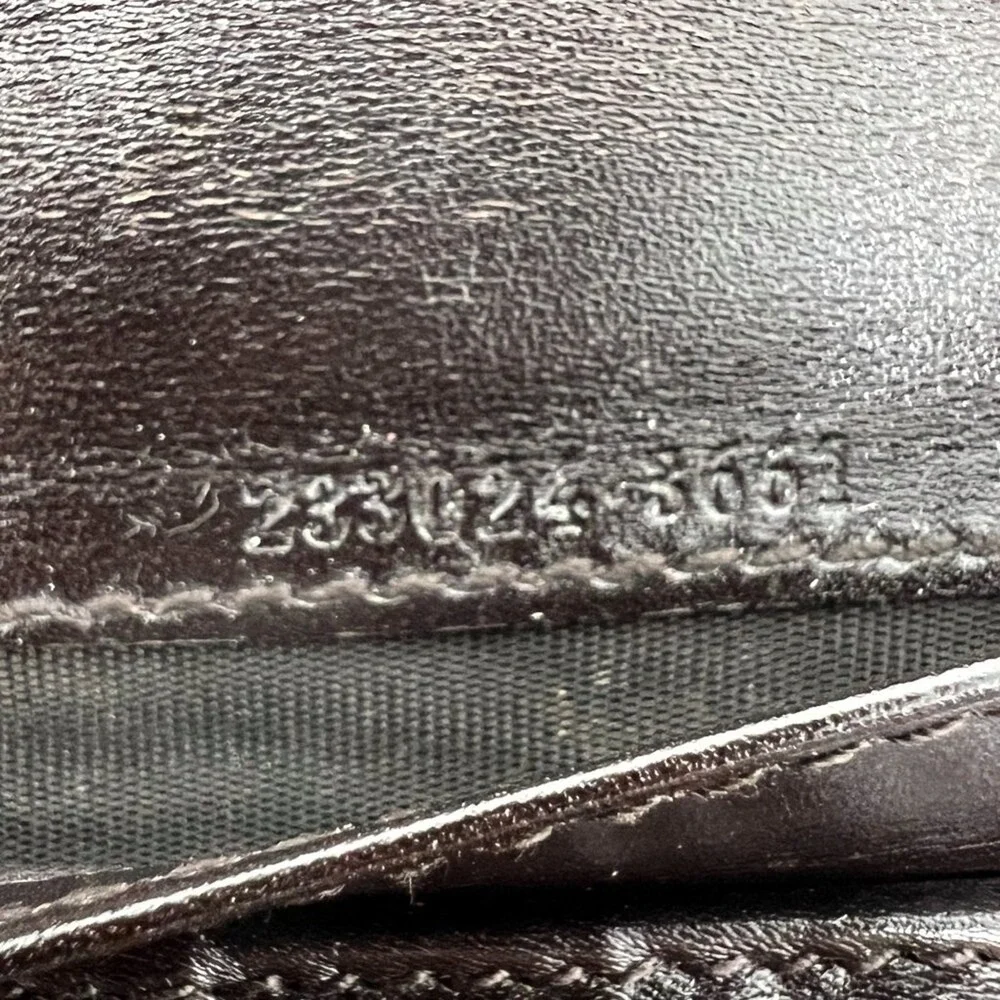 Gucci GG Monogram Canvas Zip Wallet‎ Black Leather Trim - Picture 6 of 12